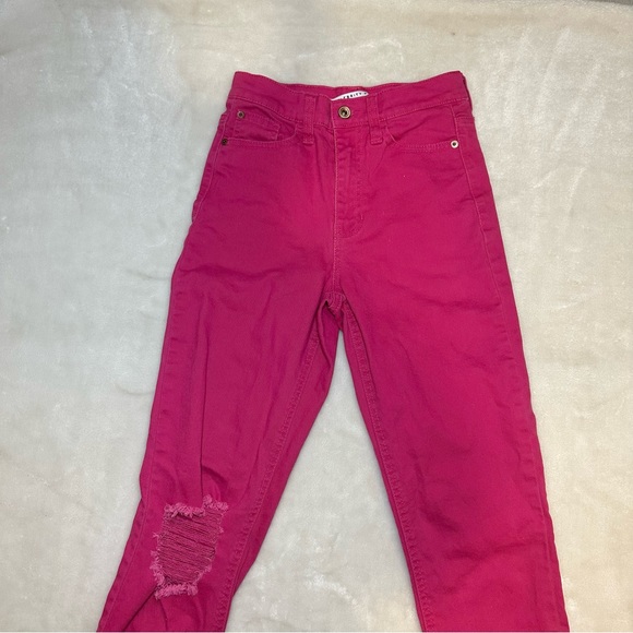 Celebrity Pink High Waist Pink Distressed Jeans Size 1/25 - Picture 3 of 11